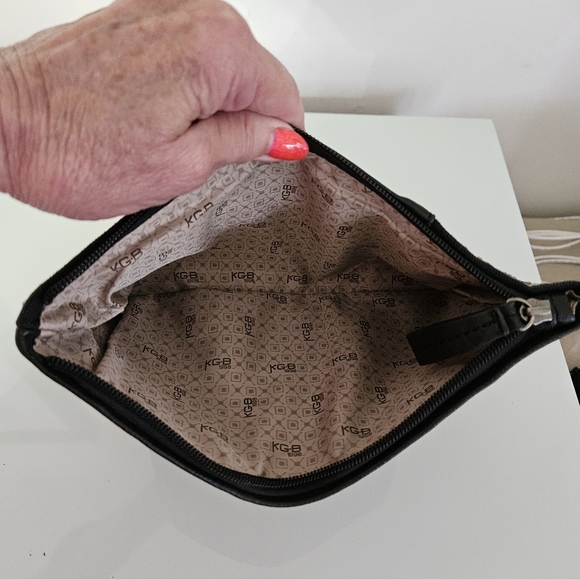 KGB Studio Black Fold Over Clutch with Stud Accents - Picture 7 of 7